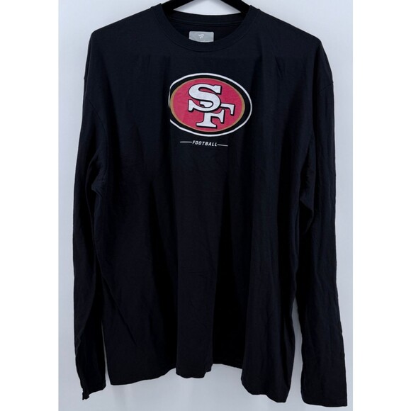Fanatics San Francisco 49ers T-Shirt 3XL NWOT Black Long Sleeve NFL Tee - Picture 1 of 6